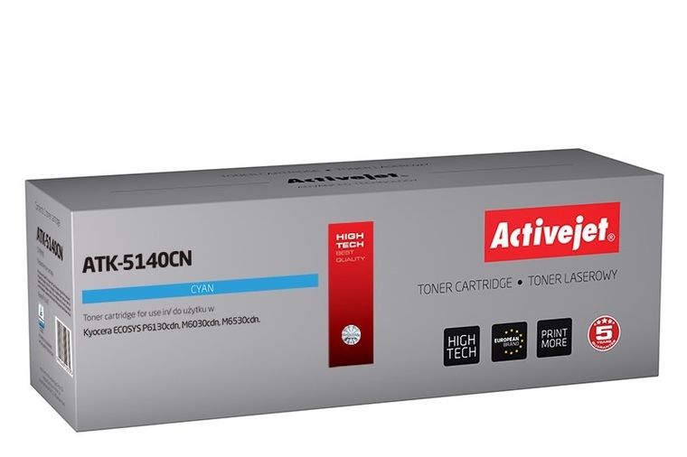 Activejet, toner do drukarki, zamiennik Kyocera TK-5140C, ATK-5140CN
