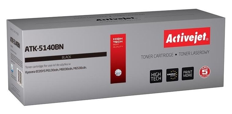 Activejet, toner do drukarki, zamiennik Kyocera TK-5140K, ATK-5140BN