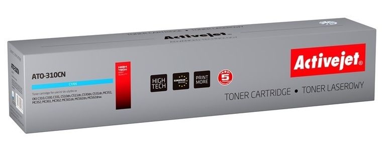 Activejet, toner do drukarki, zamiennik OKI 44469706, Supreme, 2000 stron, niebieski, ATO-310CN
