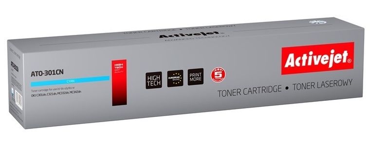 Activejet, toner do drukarki, zamiennik OKI 44973535, Supreme, 1500 stron, niebieski, ATO-301CN