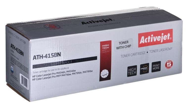 Activejet, toner z chipem, Ath415bn, HP415a, W2030a, Supreme, 2400 stron, czarny