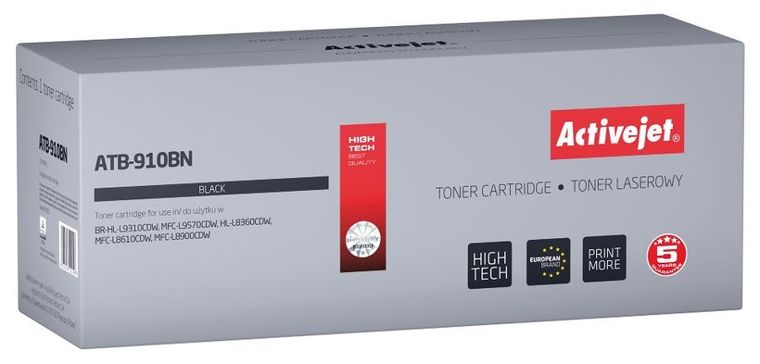 Activejet, toner, zamiennik do Brother Tn-910bk, czarny, Atb-910bn