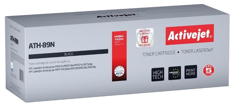 Activejet, toner zamiennik HP Cf289a, Supreme, 5000 stron, czarny, z czipem