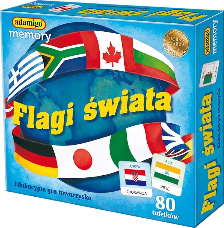 Adamigo, Flagi, memory, gra pamięciowa