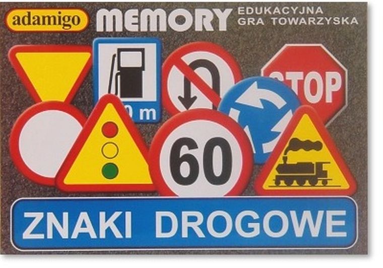 Adamigo, Gra pamięciowa, Memory, Znaki drogowe
