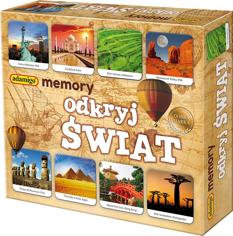Adamigo, Odkryj świat - memory, gra pamięciowa