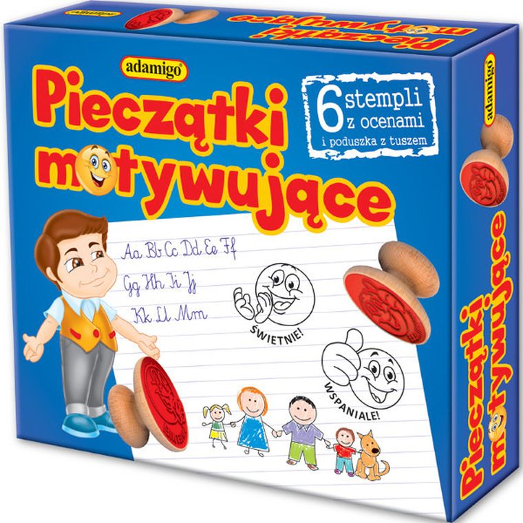 Adamigo, Pieczątki motywujące, zestaw kreatywny