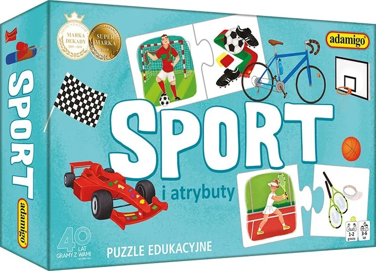 Adamigo, Sport i atrybuty, puzzle, 24 elementy