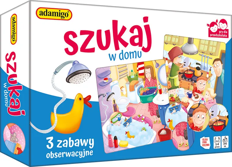 Adamigo, Szukaj w domu, zestaw edukacyjny