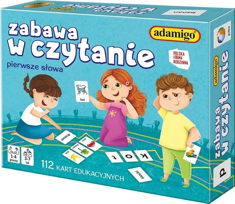 Adamigo, Zabawa w czytanie, gra edukacyjna