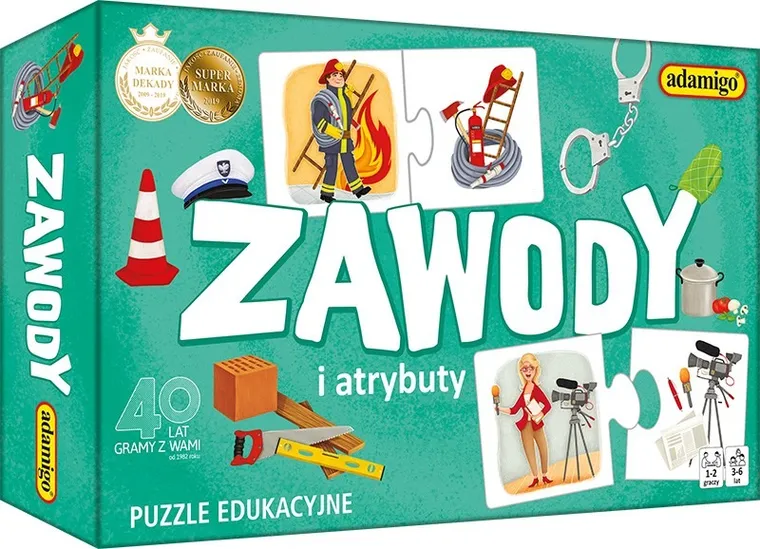 Adamigo, Zawody i atrybuty, puzzle, 24 elementy