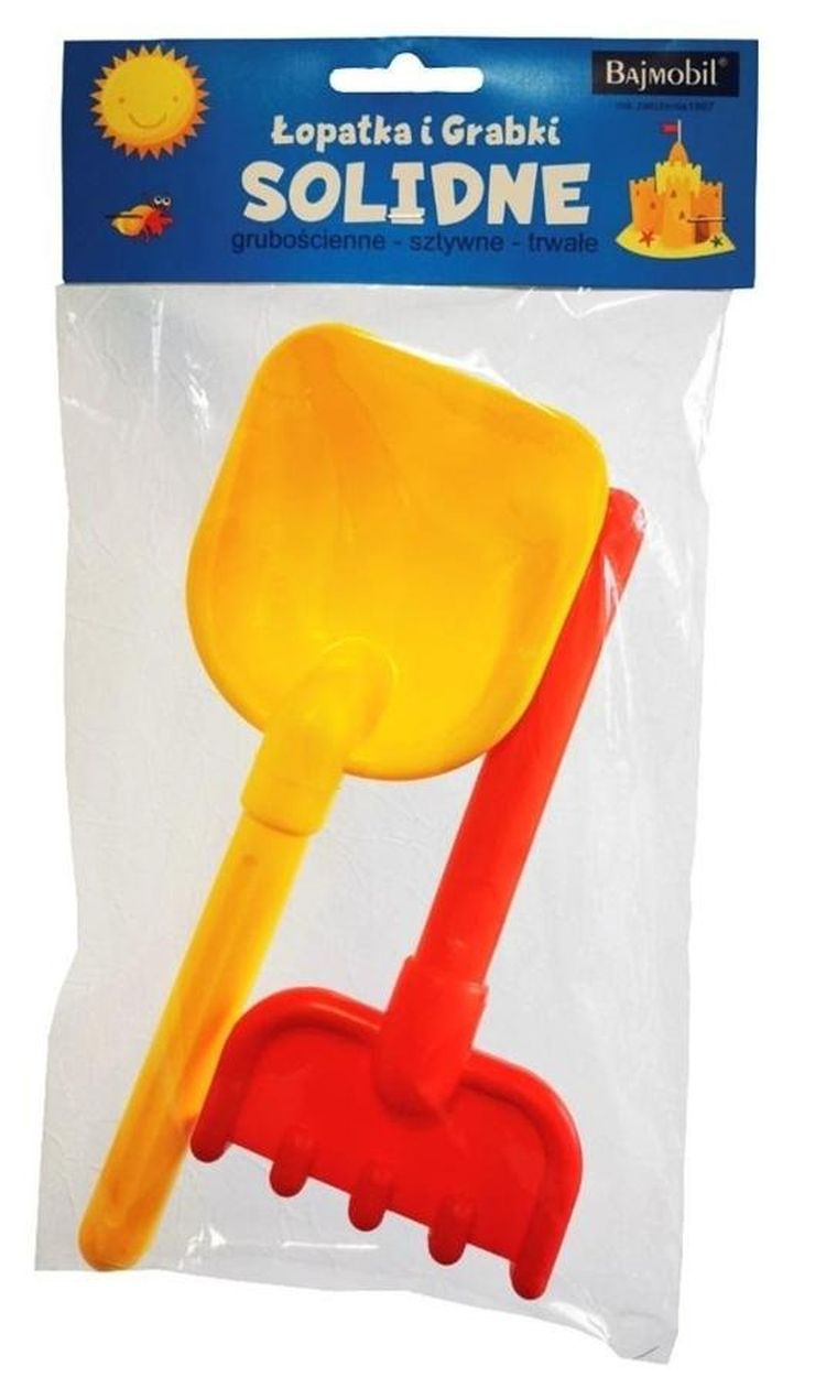 Adamigo, zestaw, łopatka i grabki