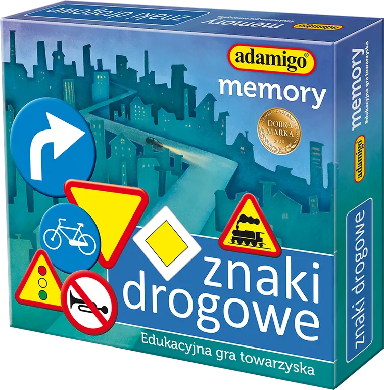 Adamigo, Znaki drogowe, memory, edukacyjna gra pamięciowa