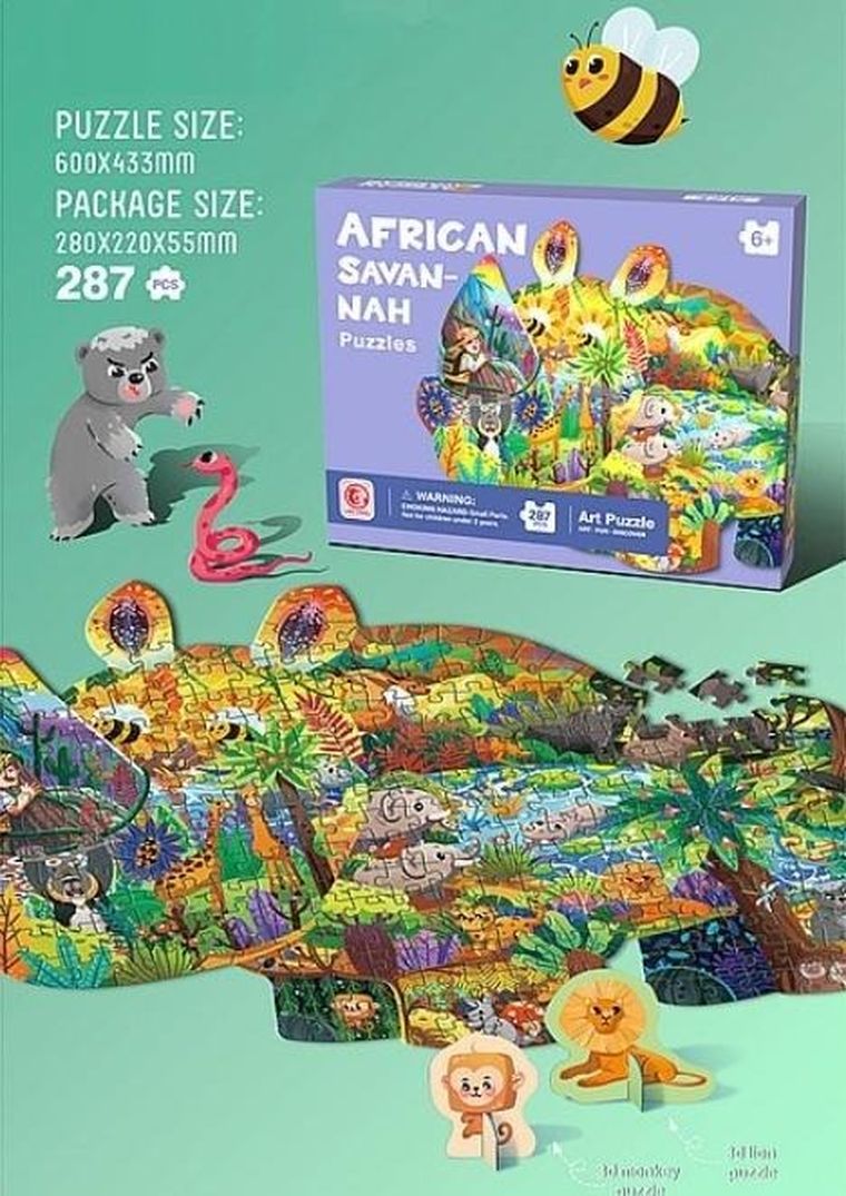 Adar, afrykańska sawanna, puzzle, 287 elementów