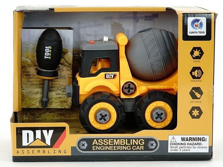 Adar, betoniarka do skręcania, pojazd ze światłem i dźwiękiem