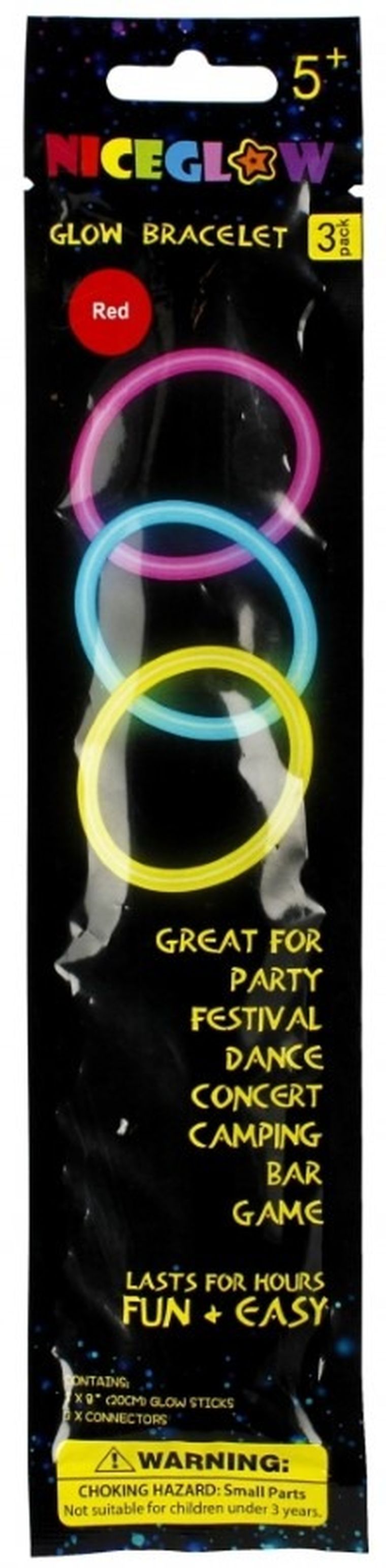 Adar, bransoletka, fluo, 6 szt.