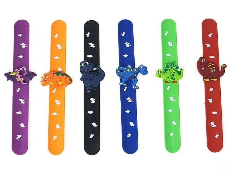 Adar, bransoletka samozaciskowa, dinozaury, 1 szt.