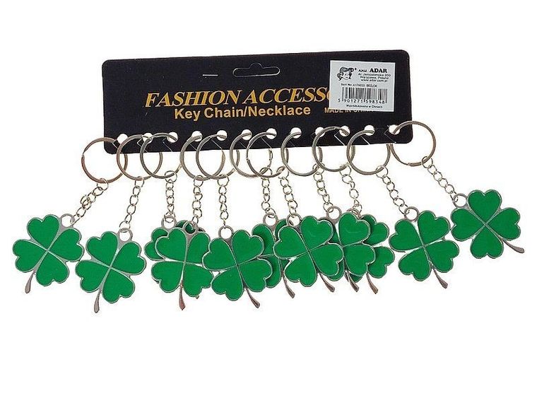 Adar, brelok, czterolistna koniczyna, 12 szt.