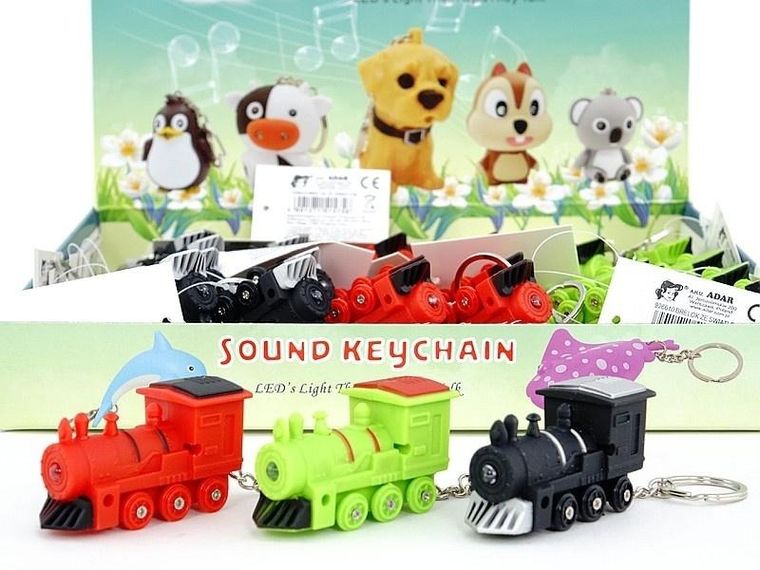 Adar, brelok lokomotywa światło dźwięk, 1 szt.