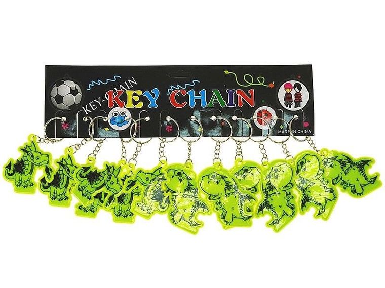 Adar, brelok odblaskowy, smok, 12 szt.