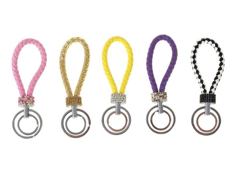 Adar, brelok, plecionka z diamencikami, 13 cm