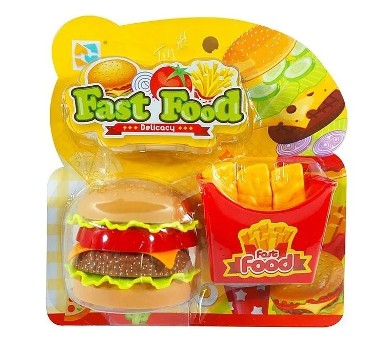Adar, burger i frytki, zestaw fast food