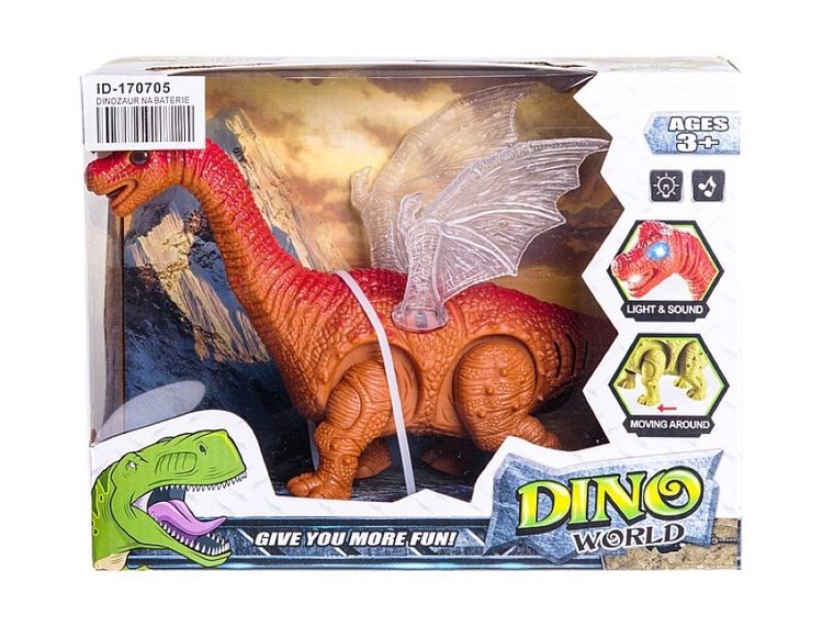 Adar, chodzący dinozaur, zabawka z światłem i dźwiękiem