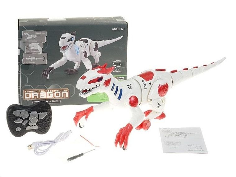 Adar, dinozaur, zdalnie sterowany z akumulatorem i ładowarką