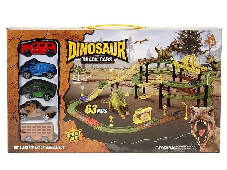 Adar, Dinozaury, tor samochodowy z pojazdami