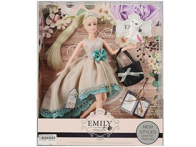 Adar, Emily, lalka w sukience z kokardą, 29 cm