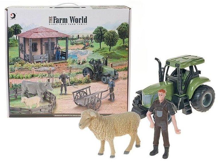 Adar, farma z traktorem i figurkami zwierząt