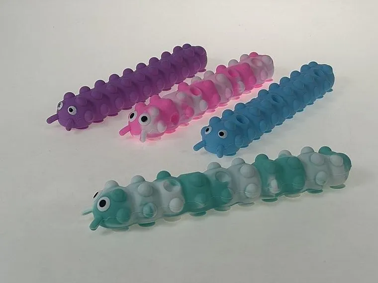 Adar, gąsienica sensoryczna z przyssawkami, 26 cm, 1 szt.