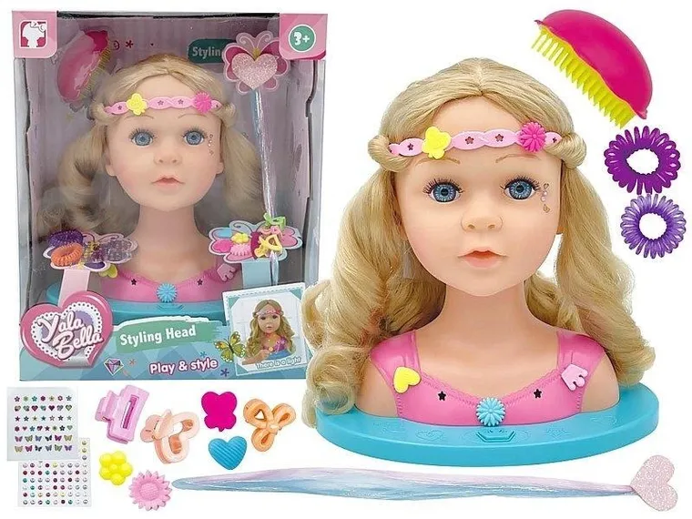 Adar, głowa do stylizacji fryzur, 32,6-26,5-19,5 cm