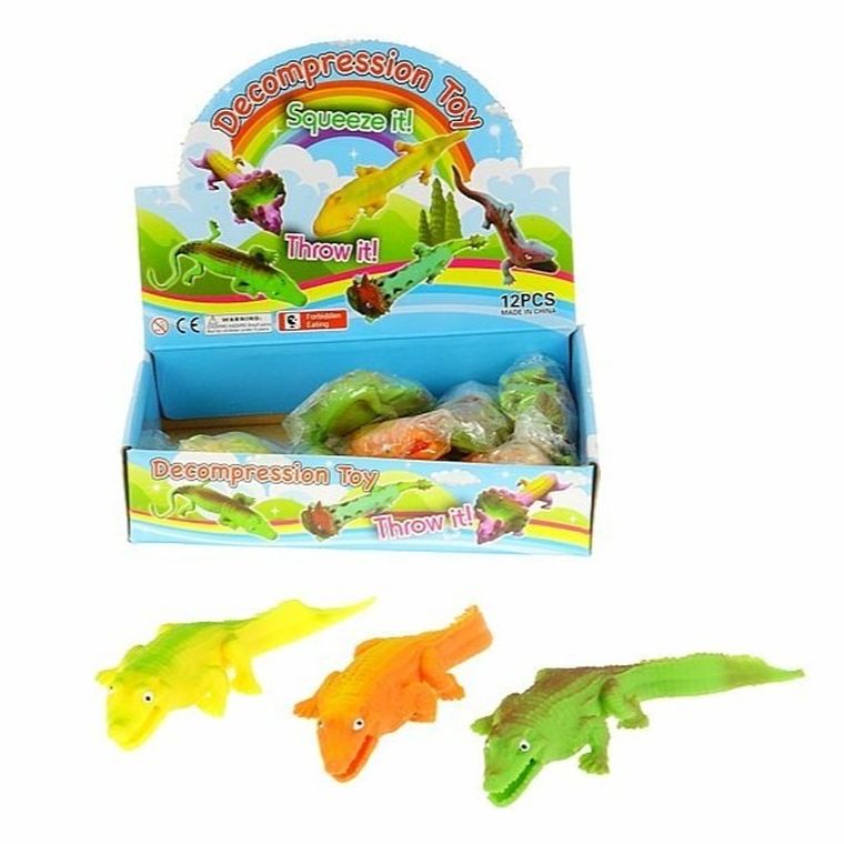 Adar, gniotek krokodyl, 15 cm, 12 szt.