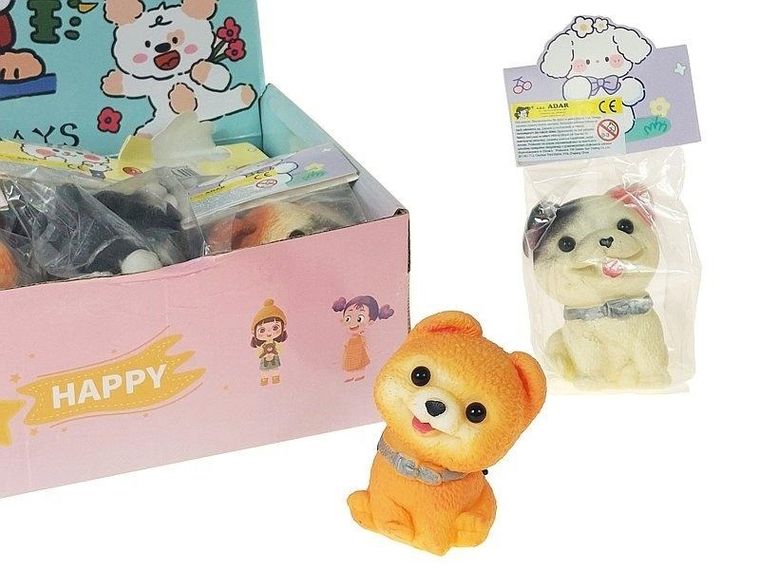 Adar, gniotek, pies, 9 cm, 1 szt.