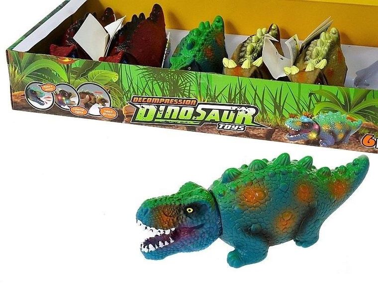 Adar, gniotek z piszczkiem, dinozaur