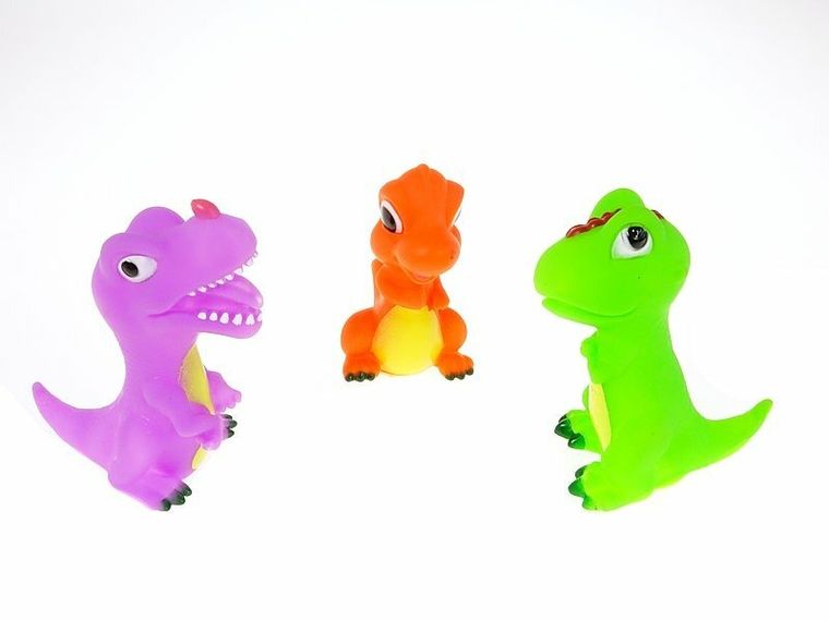 Adar, gumowy dinozaur, 9.5 cm, 3 szt.