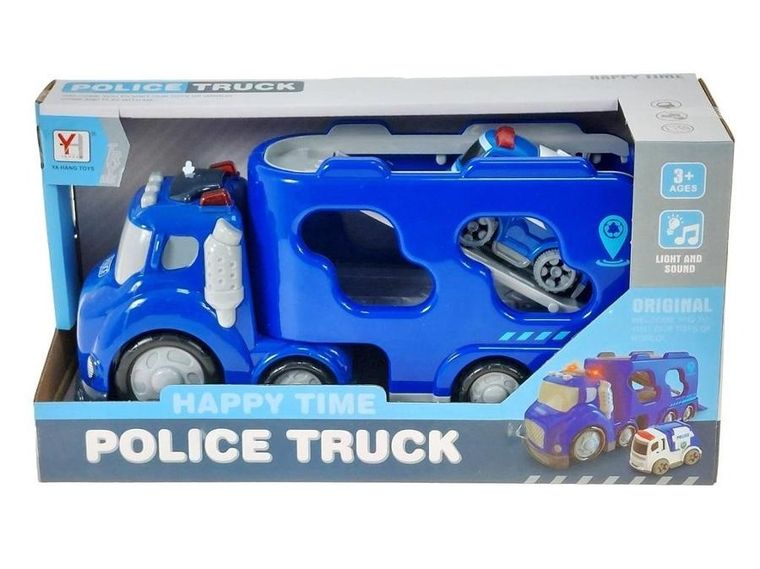 Adar, interaktywna laweta z autkiem policyjnym