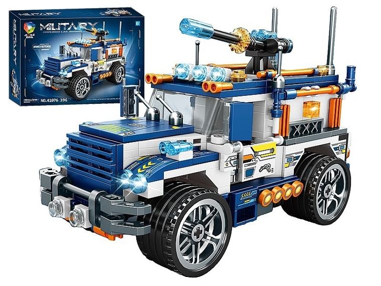 Adar, Jeep militarny, klocki konstrukcyjne, 396 elementów