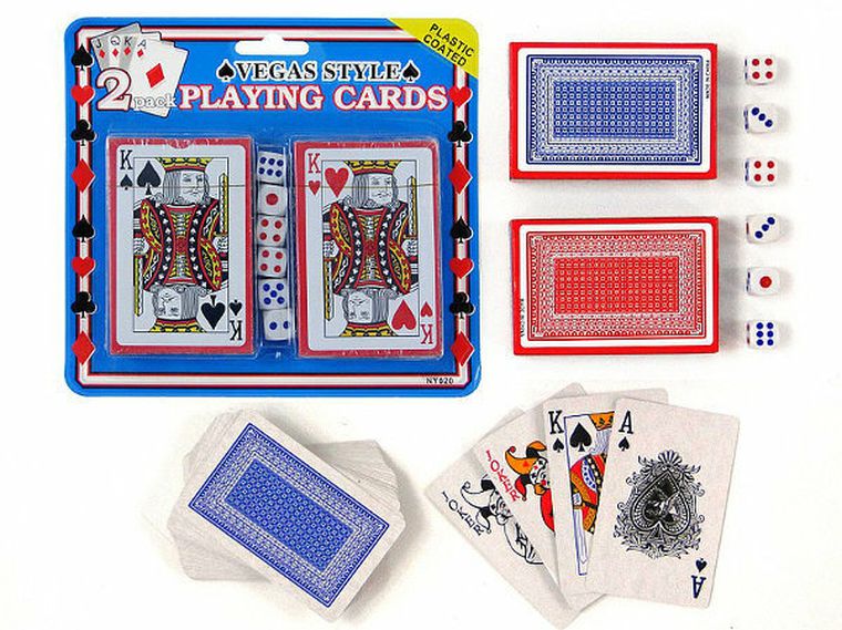 Adar, karty do gry z kostkami, 2 talie