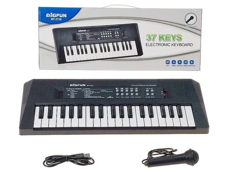Adar, keyboard z mikrofonem, 37 klawiszy
