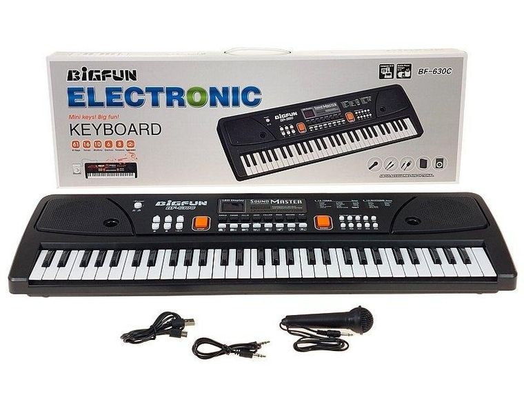 Adar, keyboard z mikrofonem, 61 klawiszy