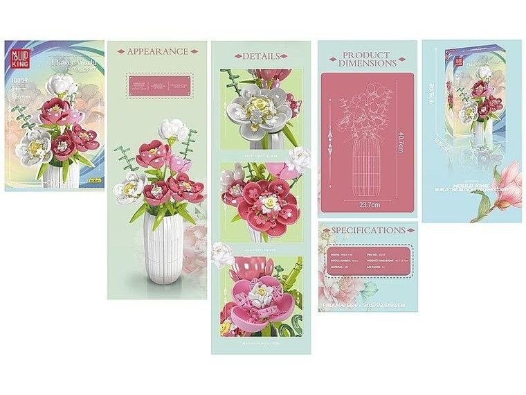 Adar, klocki - kwiaty w wazonie