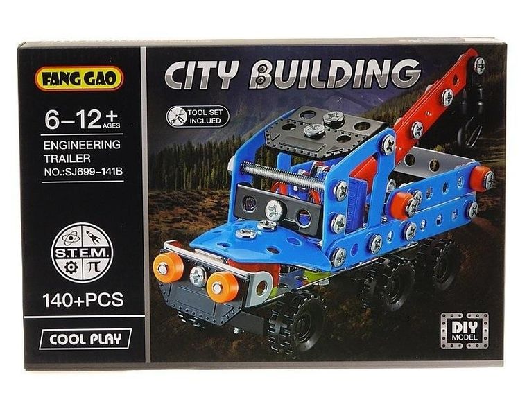 Adar, klocki do skręcania, 140 elementów