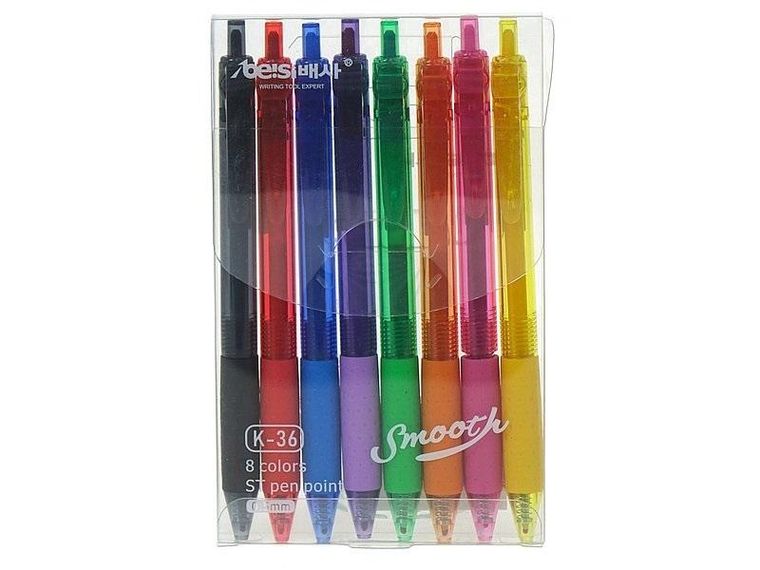 Adar, kolorowe długopisy, 8 kolorów