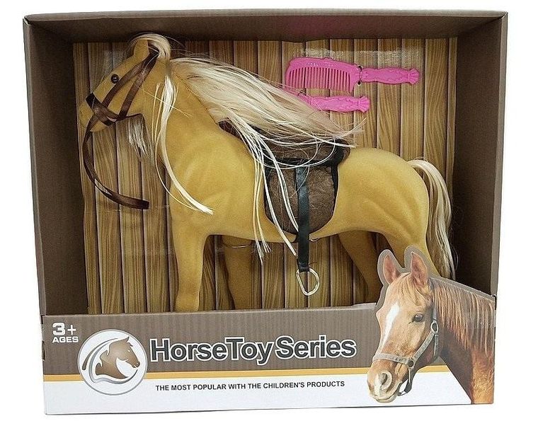 Adar, koń flokowany z grzywą do czesania