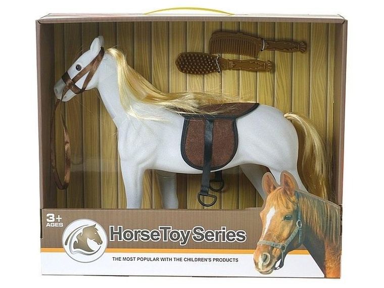 Adar, koń flokowany z grzywą do czesania