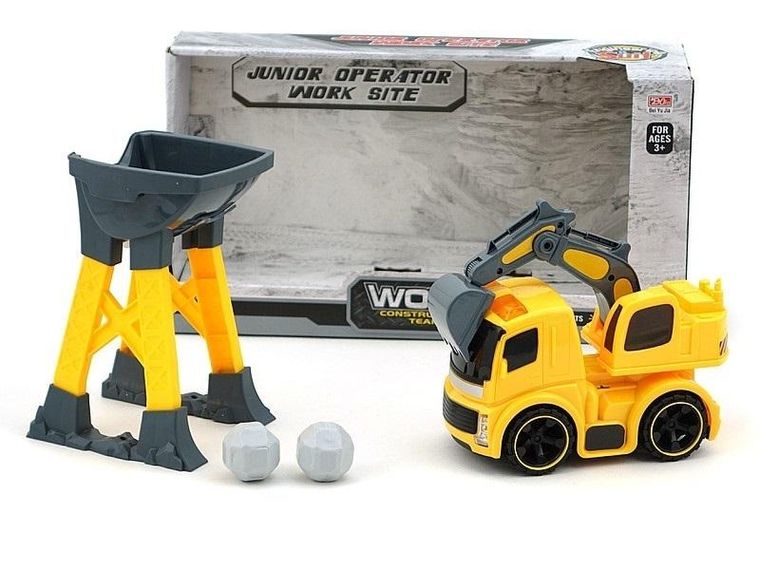 Adar, koparka z pojemnikiem na urobek, pojazd ze światłem i dźwiękiem