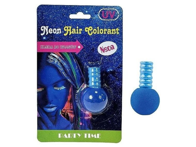 Adar, kreda do malowania włosów UV, niebieska