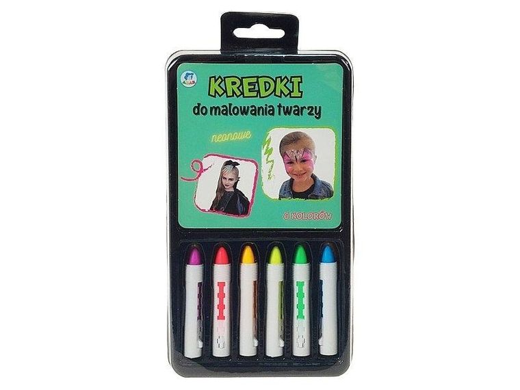 Adar, kredki do malowania twarzy, 6 kolorów